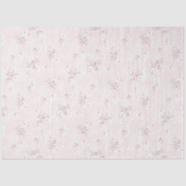 Shabby Chic Pink Serie Design 1 Seidenpapier (Vorderseite)