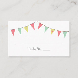 Shabby Chic Rangierplätze Rosa und Minze Platzkarte