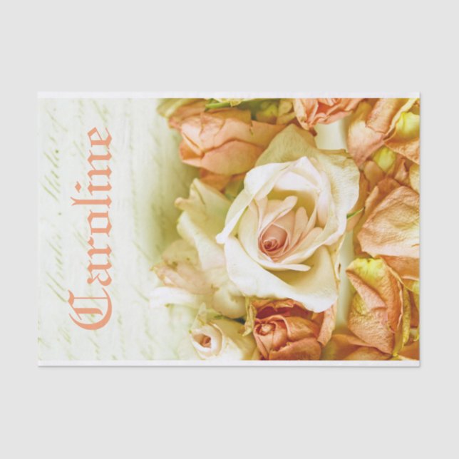 Shabby Chic-romantische Seidenpapier (Vorderseite)