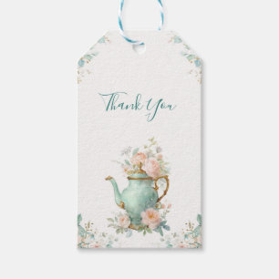 Shabby Chic Romantische Vintage-Rosen Floral-Party Geschenkanhänger