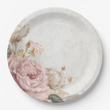 Shabby Chic Romantische Vintage-Rosen Florale Part