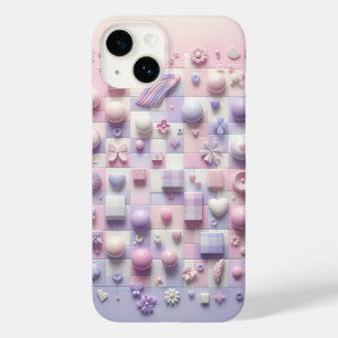 Shabby Chic Rosa Blumen-Handyhülle - Lavendel Weiß Case-Mate iPhone 14 Hülle