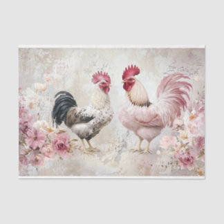 Shabby Chic Rosa Decoupage Seidenpapier