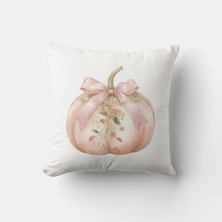 Shabby Chic Rosa Florale Kürbis Coquette Herbst Kissen