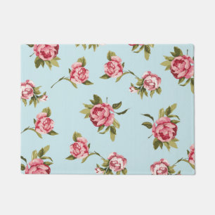 Shabby Chic - rosa, gelb oder blau Fußmatte