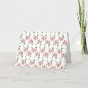 Shabby Chic Rosa Rosen Blumen Danke Karte