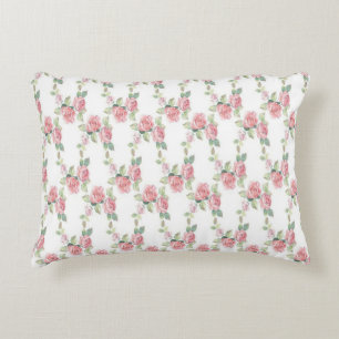 Shabby Chic Rosa Rosen Blumen Dekokissen