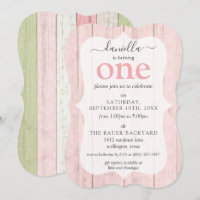 Shabby Chic Rosa & Sage Holz Custom Age Geburtstag