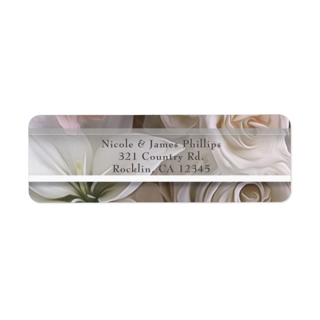 Shabby Chic Rose Blumendusche Einladung (Vorne)