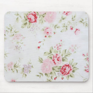 Shabby Chic Rose Floral Mousepad