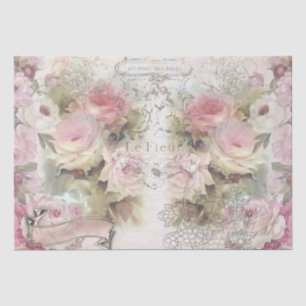 Shabby Chic-Rose-Muster Seidenpapier
