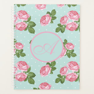 Shabby Chic Rosen Retro Trendiger Teal Planer
