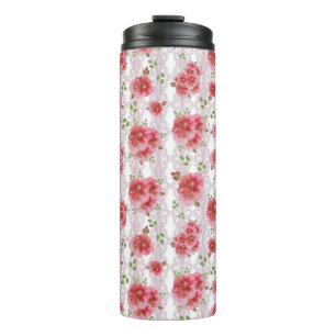 Shabby Chic Rosen Tumbler Thermosbecher