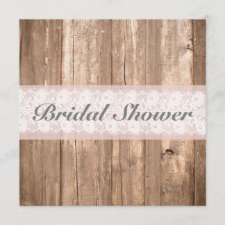 Shabby Chic Rustic Brautparty individuell anpassba Einladung