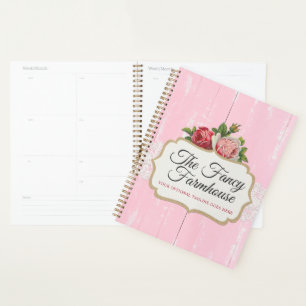 Shabby Chic Rustikal Holz Rosa Blumen Altrosa Rose Planer