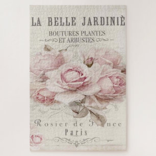 Shabby Chic, rustikal, Vintag, blumenreich, Collag Puzzle