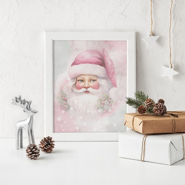 Shabby Chic Santa Claus Scrapbook Paper Poster (Von Creator hochgeladen)