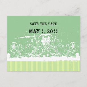 Shabby Chic Save the Date Ankündigungspostkarte