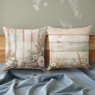 Shabby Chic Soft Pastellfarben Doppelseitig Kissen