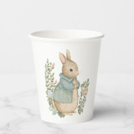 Shabby Chic Spring Rabbit Paper Cups Pappbecher