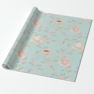 Shabby Chic Tea Party Geschenkpapier