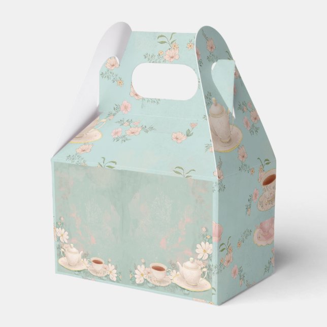 Shabby Chic Tea Party Geschenkschachtel (Vorderseite)