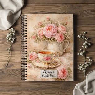 Shabby Chic Teetasse Notizbuch