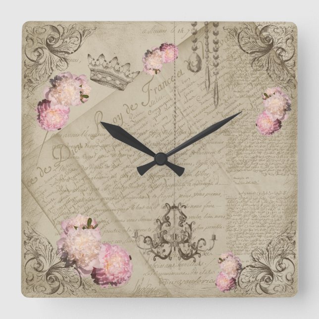 Shabby Chic - Uhr (Vorderseite)