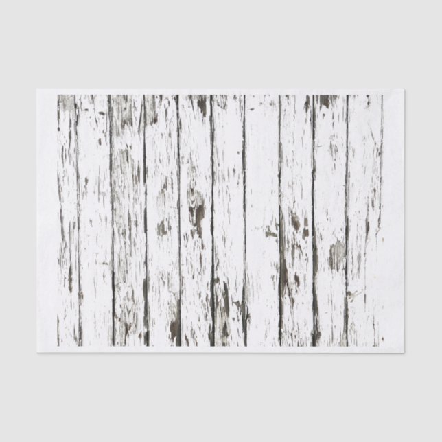 Shabby Chic verwittertes Brett Seidenpapier (Vorderseite)