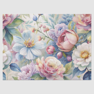 Shabby Chic Vintag Inspiriert Pastel Floral Seidenpapier
