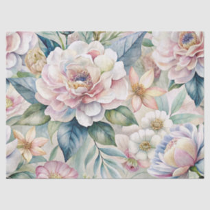 Shabby Chic Vintag Inspiriert Pastel Floral Seidenpapier
