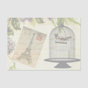 Shabby-Chic Vintag Paris Seidenpapier