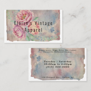 Shabby Chic Vintag Paris Style Business Card Visitenkarte