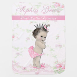 Shabby Chic Vintag Pink Princess Girl Baby Babydecke