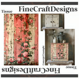 Shabby Chic Vintag Rosa Rosen Decoupage Right 164 Seidenpapier
