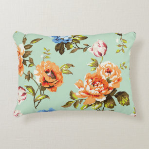 Shabby Chic Vintag Rose Muster Dekokissen