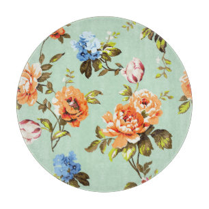 Shabby Chic Vintag Rose Muster Schneidebrett