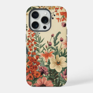 Shabby Chic Vintage Antique Wildblume  iPhone 15 Pro Hülle