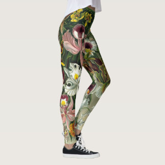 Shabby Chic-Vintage BlumenLeggings Leggings