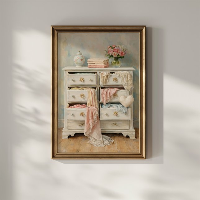 Shabby Chic Vintage Kommode Poster (Von Creator hochgeladen)