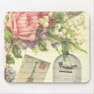 Shabby Chic Vintage Kunst Paris Mousepad