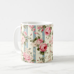 Shabby Chic Vintage Rose Kaffeetasse