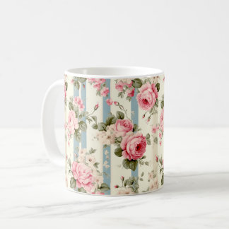 Shabby Chic Vintage Rose Kaffeetasse
