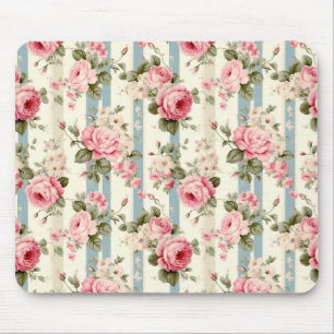 Shabby Chic Vintage Rose Mousepad