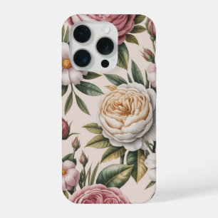 Shabby Chic Vintage Rosen Cottagecore iPhone 15 Pro Hülle