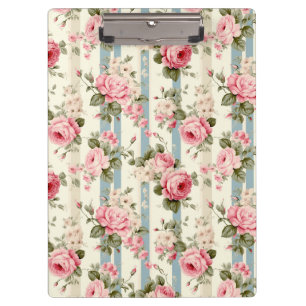 Shabby Chic Vintage Rosen Klemmbrett