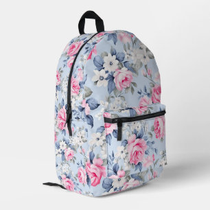 Shabby Chic Vintage-Rosen-Muster Bedruckter Rucksack
