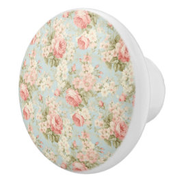 Shabby Chic Vintage Viktorianische Rosen Keramikknauf