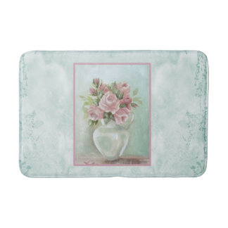 Shabby Chic Vintagen Viktorianische Rosensteine au Badematte