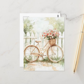 Shabby Chic Wasserfarbe Postkarte